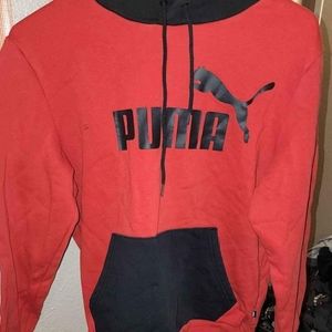 Puma red and black hoodie